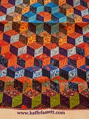 Kaffe Fassett Colorful Geometric Tea Towel